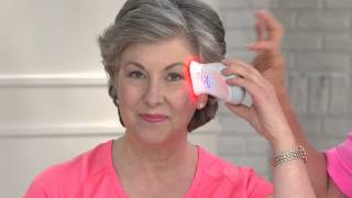 NuFACE Trinity Microcurrent Facial Toning Device with Sandra Bennett [upl. by Bocoj]