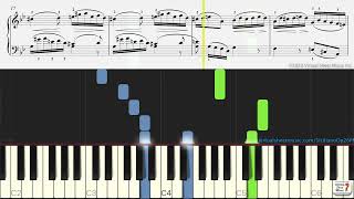 Siciliano for piano solo by Johann Sebastian Bach  Practice Video [upl. by Epuladaugairam]