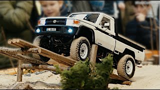 Scale RC Crawler RC4WD LWB mit Killerbody LC70 FIRST RUN [upl. by Hawker]