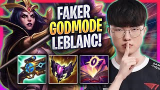 FAKER LITERALLY GOD MODE WITH LEBLANC  T1 Faker Plays Leblanc MID vs Karma  Season 2024 [upl. by Aneeb964]