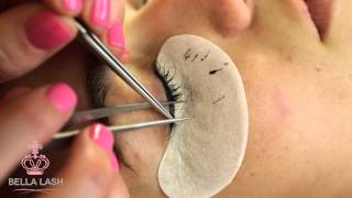 How to Do Eyelash Extensions by Bella Lash [upl. by Brass444]