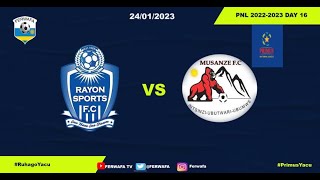 Rayon Sports 41 Musanze FC  PNL 20222023 day 16 [upl. by Enelyahs]