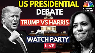 Trump Vs Harris Debate LIVE  US Presidential Debate 2024 LIVE  TrumpKamala Harris Face Off  N18G [upl. by Ellenid]