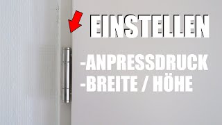 Zimmertür einstellen 3 Möglichkeiten Kinderleicht 😨🤔 [upl. by Aicre]