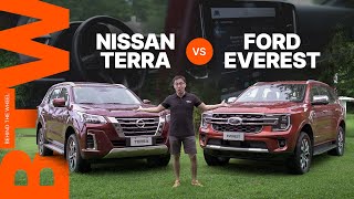 Ford Everest Titanium 4x4 Vs Nissan Terra VL 4x4  AutoDeal Comparo [upl. by Enilegnave]