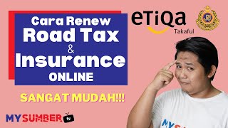 Ini Cara Renew Roadtax amp Takaful Insurans KeretaMotor Online Siap Diskaun 10 Jimat Masa amp Duit [upl. by Aikyt]