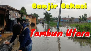 Pengalaman Pertama Banjir Disekitar Jalan Jejalen Jaya Tambun Utara Bekasi [upl. by Anirres781]