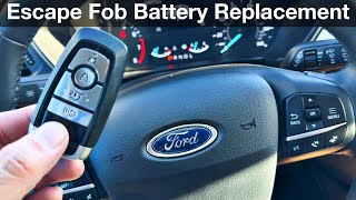 2020  2022 Ford Escape How to Replace key Fob Battery [upl. by Hogan]