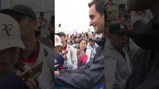 Roger Federer Arrives In Shanghai [upl. by Nuajed]