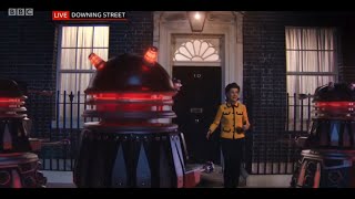 Defence Drone Daleks Exterminate the Prime Minister  Revolution of the Daleks  Doctor Who [upl. by Batha233]