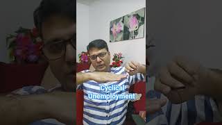 Cyclical Unemployment unemployment unemploymentinindia economics macroeconomics [upl. by Diarmit]