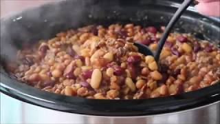 Best Ever Crock Pot Cowboy Beans [upl. by Aurelius]