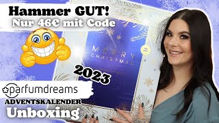 Klare Empfehlung 🥳 Parfumdreams MÄNNER Adventskalender 2023 Unboxing [upl. by Enelyad]