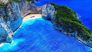 Navagio Beach Shipwreck Beach Greece [upl. by Eibrab974]