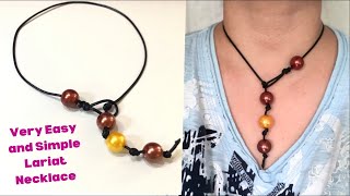 DIY Lariat Style NecklaceLariat Necklace Tutorial [upl. by Entsirhc]