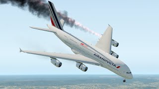 Worlds Heaviest A380 Pilot Crashes Immediately After Take Off  XP11 [upl. by Gisele548]