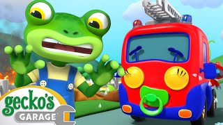 Baby Fire Truck  Geckos Garage  Trucks For Children  Cartoons For Kids [upl. by Ajak556]