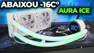 WATER COOLER COM RGB NA MANGUEIRA DE 240MM AURA ICE DA RISE MODE PRESTA BORA VER… [upl. by Ailb596]