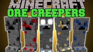 Minecraft ORE CREEPERS KILL CREEPERS FOR ORE Mod Showcase [upl. by Eddi]