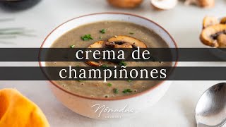 Crema de Champiñones Receta Saludable y Deliciosa [upl. by Repooc]