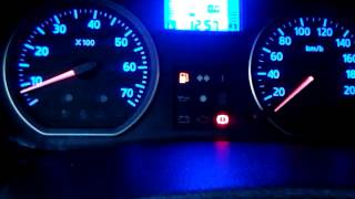 iluminare dacia bord logan led rgb 7 culori dashboard colors [upl. by Earised]