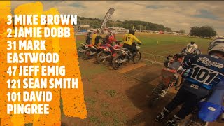 World Vets Motocross 2023 Farleigh Castle 3 Mike Brown 47 Jeff Emig 101 David Pingree Over50s A [upl. by Cochrane]