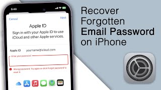 How to Recover Forgotten Email Password on iPhone iOS 16 [upl. by Field]