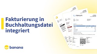 Fakturierung in Buchhaltungsdatei integriert  Banana Buchhaltung Plus [upl. by Kristi]