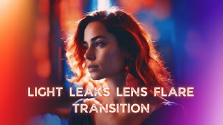 Light Leaks Lens Flare Transition Pack for Premiere Pro [upl. by Mendes]