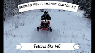 2019 Polaris Sks 146 with Bikeman Performance Clutch Kit [upl. by Amelie]