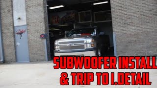 Subwoofer Install And Trip To I Detail Vlog 25 [upl. by Fabrin527]