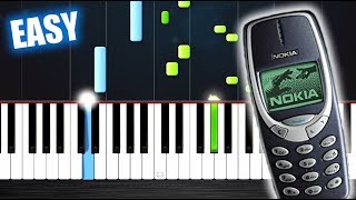 Nokia Ringtone  EASY Piano Tutorial by PlutaX [upl. by Eric]