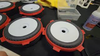 Gluing RC 18 Scale Buggy Tires with the Raceform Tire Gluing Jig [upl. by Doerrer]