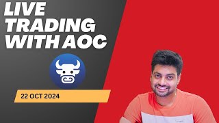 22 Oct 2024  Live Trading using AOC niftychainaoc [upl. by Akfir]