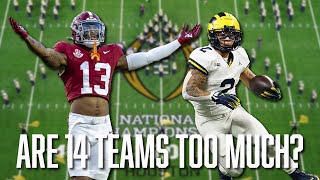 Max Olson 14 Teams Seems Dilutive amp Unnecessary for the College Football Playoff  CFB [upl. by Eirelav]