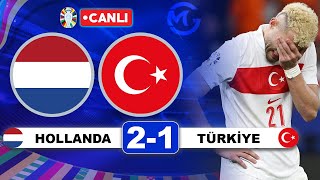 Hollanda 21 Türkiye  Euro 2024 Çeyrek Final Maçı Canlı Yayını  Teşekkürler Çocuklar [upl. by Hutchinson3]