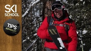 How To Put Skis On In Powder  Advanced Tips for Powder Skiing [upl. by Nefets]