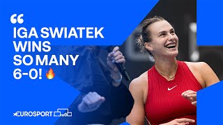 Aryna Sabalenka on Iga Swiatek motivation after doublebagel thrashing of Lesia Tsurenko 🥯🥯 [upl. by Anis993]