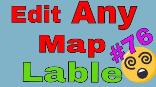 MANUAL Editing Arcmap Lables Many people dont use this [upl. by Diella]