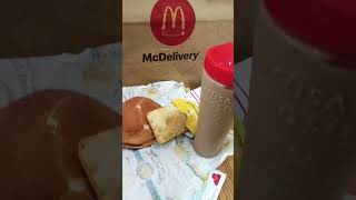 Savouring the taste of McD mcdonalds foodies burger mcpuff coldcoffee foodies [upl. by Howlyn]