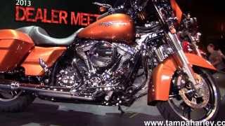 2014 Harley Davidson Motorcycle Models Introduced new colors  Denver CO USA [upl. by Uranie587]