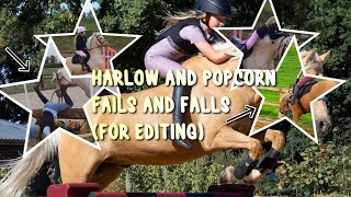 Harlow and popcorn fails and falls  for editing [upl. by Dett134]