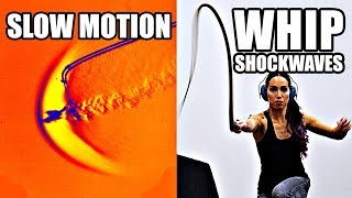 How does a whip break the sound barrier Slow Motion Shockwave formation  Smarter Every Day 207 [upl. by Haseena129]