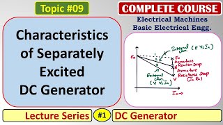 09 Characteristics of Separately Excited DC Generator [upl. by Hada]