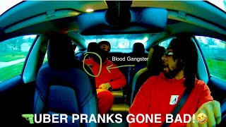 Uber driver pranks he has GUN in the car🤣 [upl. by Enahc]