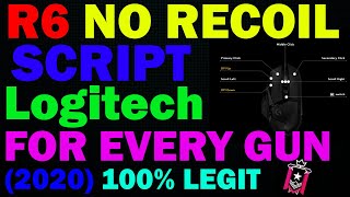 Rainbow Six No Recoil Script Logitech EZ [upl. by Odnamla]