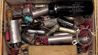 0125 Cigar Box Full O Vintage Capacitors [upl. by Nevins834]