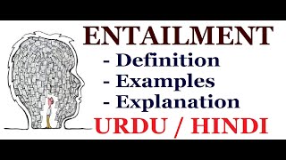 What is Entailment   Pragmatics  Urdu  Hindi [upl. by Aihtnic727]