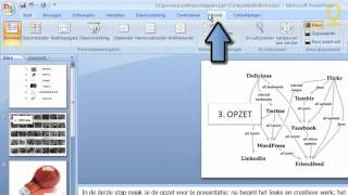 Aantekeningen maken bij een presentatie in Powerpoint 2007 [upl. by Airym]