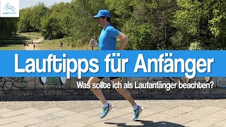 Joggen Was sollte ich beim Laufen beachten  Laufen für Anfäger  5 wichtige Tipps zum Start [upl. by Lleunamme392]